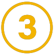 The image features a stylized yellow circle with a black number '3' at its center, positioned against a dark background.