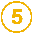 The image displays two overlapping circular icons with numerical values: '5' on the left and '0' on the right, both encased within a yellow circle with a black border.